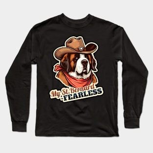 Cowboy St. Bernard Long Sleeve T-Shirt